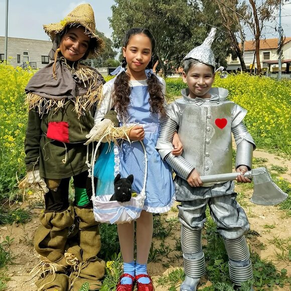 Halloween Costume Set Silver Hat Brooch Gloves for Kids Adults Cosplay Party - Picture 5 of 7